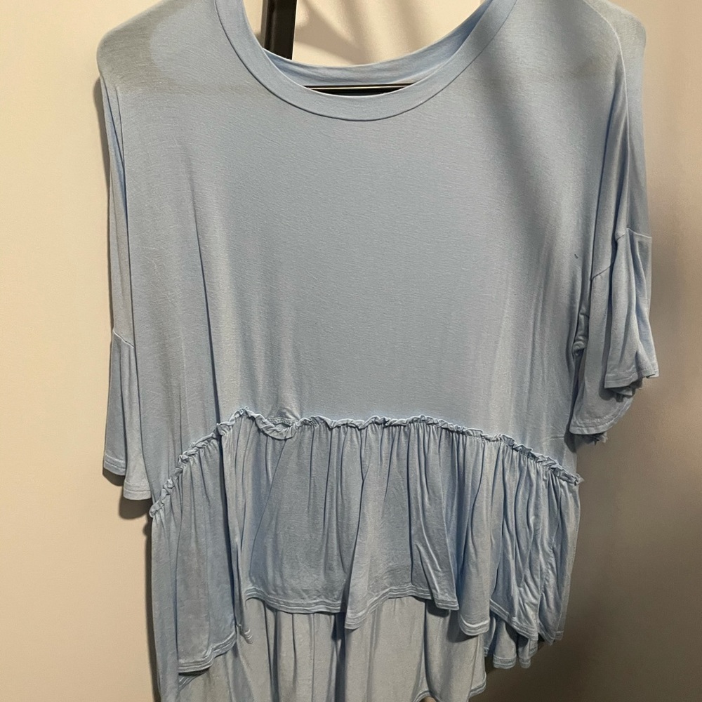 Baby blue shirt